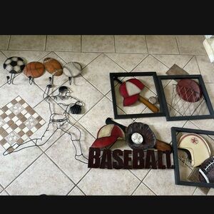 Metal Sports Wall Decor and Decor for a girls room